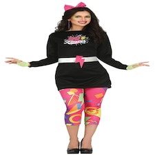 Fancy Dress Adult 80S Gymnast Womens - M