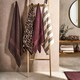 image 7 of OHS 4 Pack Luxury 100% Cotton Leopard Jacquard Absorbent Quick Drying Hand Towel Cream | Natural | Hand towel