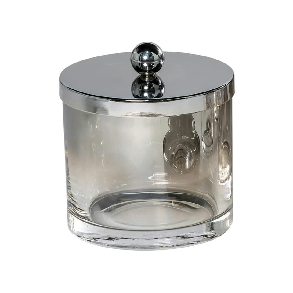 Showerdrape Ombre Smoked Glass Small Storage Jar
