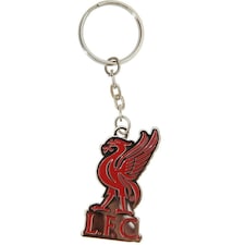 Liverpool FC Official Football Crest Keyring - Silver/Red - One Size