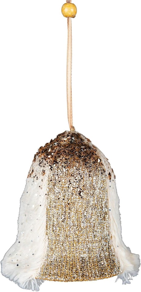image 1 of 12cm Gold Bell - Christmas Hanging Decoration