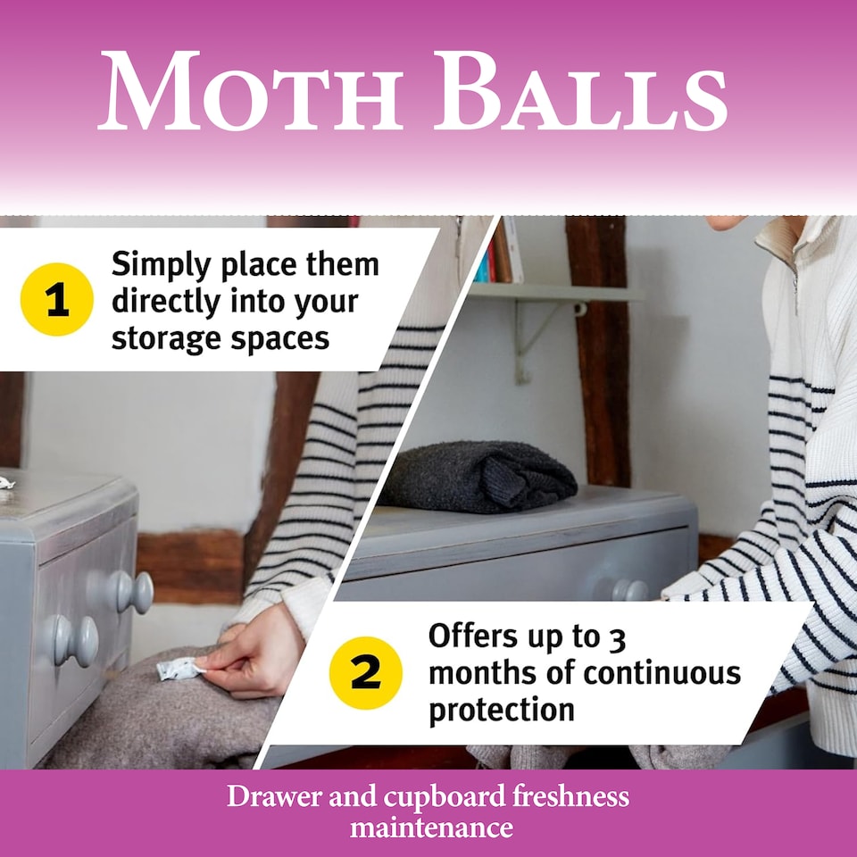 image 1 of Zero In 30 Pack Fabric Protection Balls for Wardrobe Drawer Storage Freshness Odor Control Long Lasting Cloth Freshener