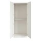 image 2 of Shaker White Double Wardrobe with Double Rail White