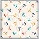 image 3 of Multi coloured anchors (Picture Frame) Brown | XS