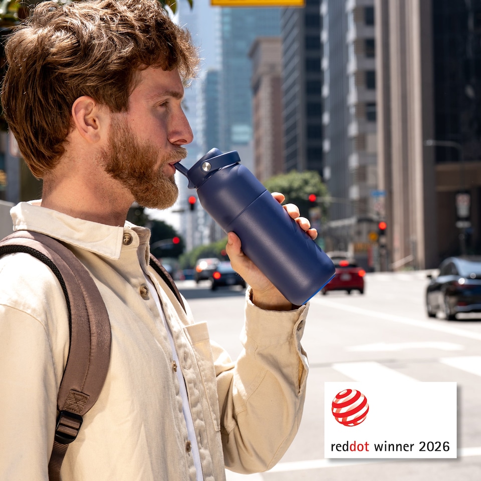 image 1 of ION8 URBAN Insulated Steel Water Bottle, Dual Tone, 360ml / 12oz