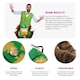 image 2 of Irish Pick Me Up Costume with Waistcoat & Bow Tie Green | XL