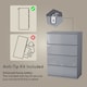 image 7 of Vida Designs Glinton 4 Drawer Chest of Drawers Bedroom Storage, 100% FSC, Grey