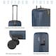 image 4 of Premium 100% Makrolon PC 2 PCS Suitcase Set | Vanity + Cabin Luggage