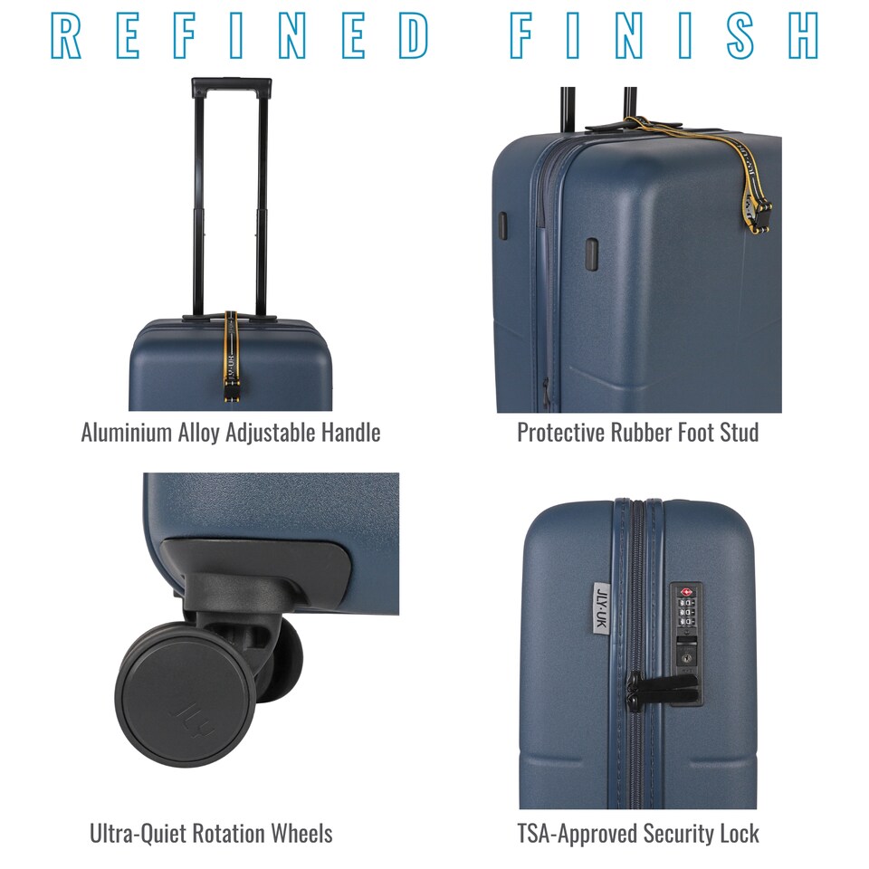image 1 of Premium 100% Makrolon PC 2 PCS Suitcase Set | Vanity + Cabin Luggage