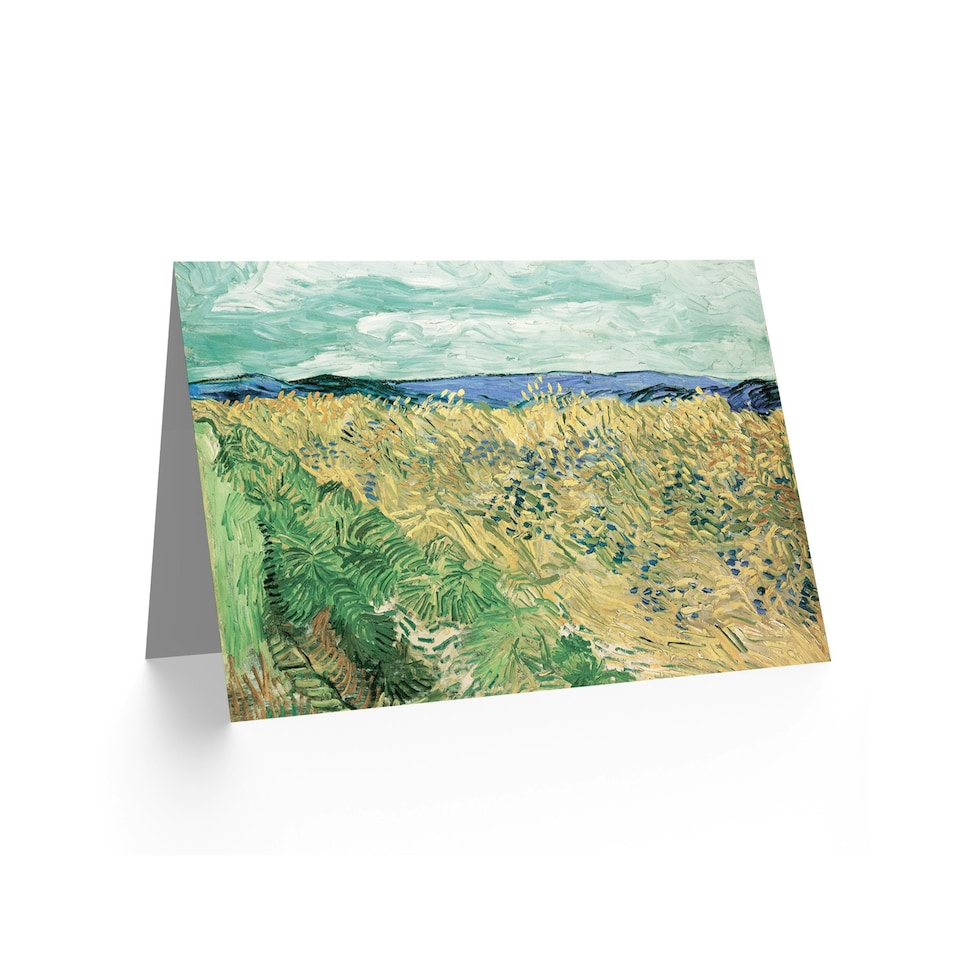 image 1 of Vincent Van Gogh Wheatfield Cornflowers Art Card