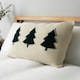 image 1 of BHS Christmas Trees Cushion, Green