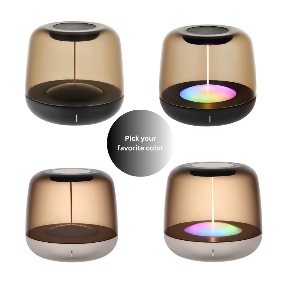 image 1 of Cordless Portable Mood Table Lamp – Modern Touch Sensor Light with Magnetic Filament | 5-Level Dimmable | For Bedrooms, Living Rooms, Cafes, Bars, Restaurants & Camping (Grey)