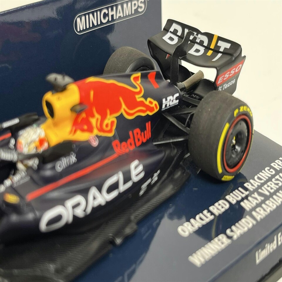 image 1 of Max Verstappen Red Bull Racing RB18 Winner Saudi Arabian GP 2022 1:43 Minichamps 417220101