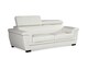 image 1 of Genuine Leather White 3 Seater Sofa PORTLAND