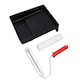 image 3 of 9" 230mm Large Painting Paint Roller Tray + Thermal Bonded Sleeve For Gloss