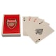 image 1 of Arsenal FC Crest Playing Card Deck - Red/White - One Size