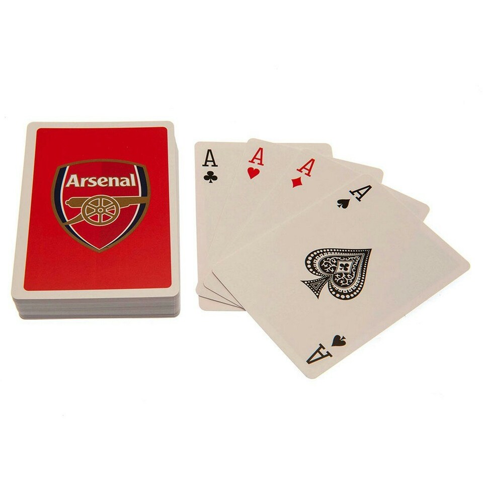 image 1 of Arsenal FC Crest Playing Card Deck - Red/White - One Size