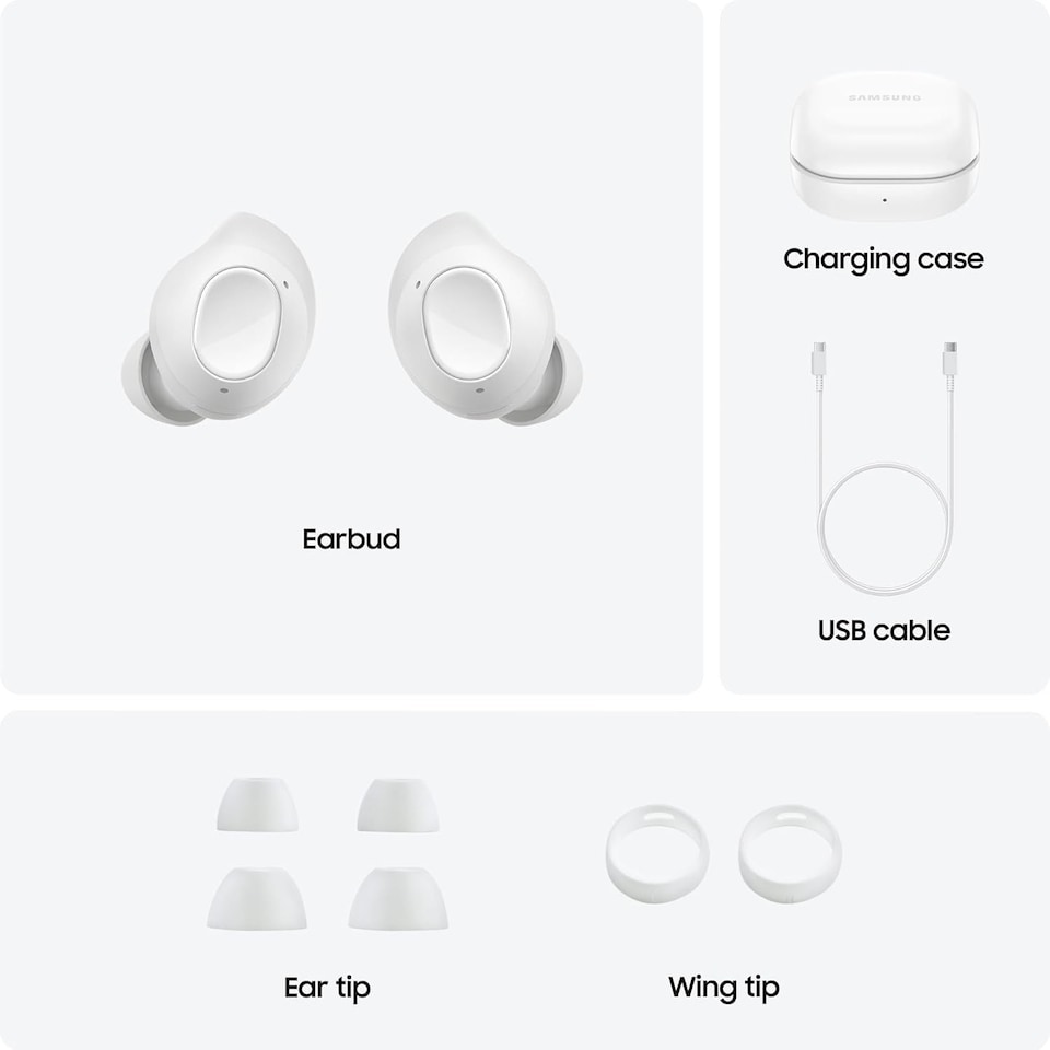 image 1 of Samsung Galaxy Buds FE Wireless Earbuds White
