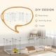 image 3 of PawHut Pet Playpen, 18 Panels DIY Small Animal Cage, for Guinea Pigs, Hegehogs