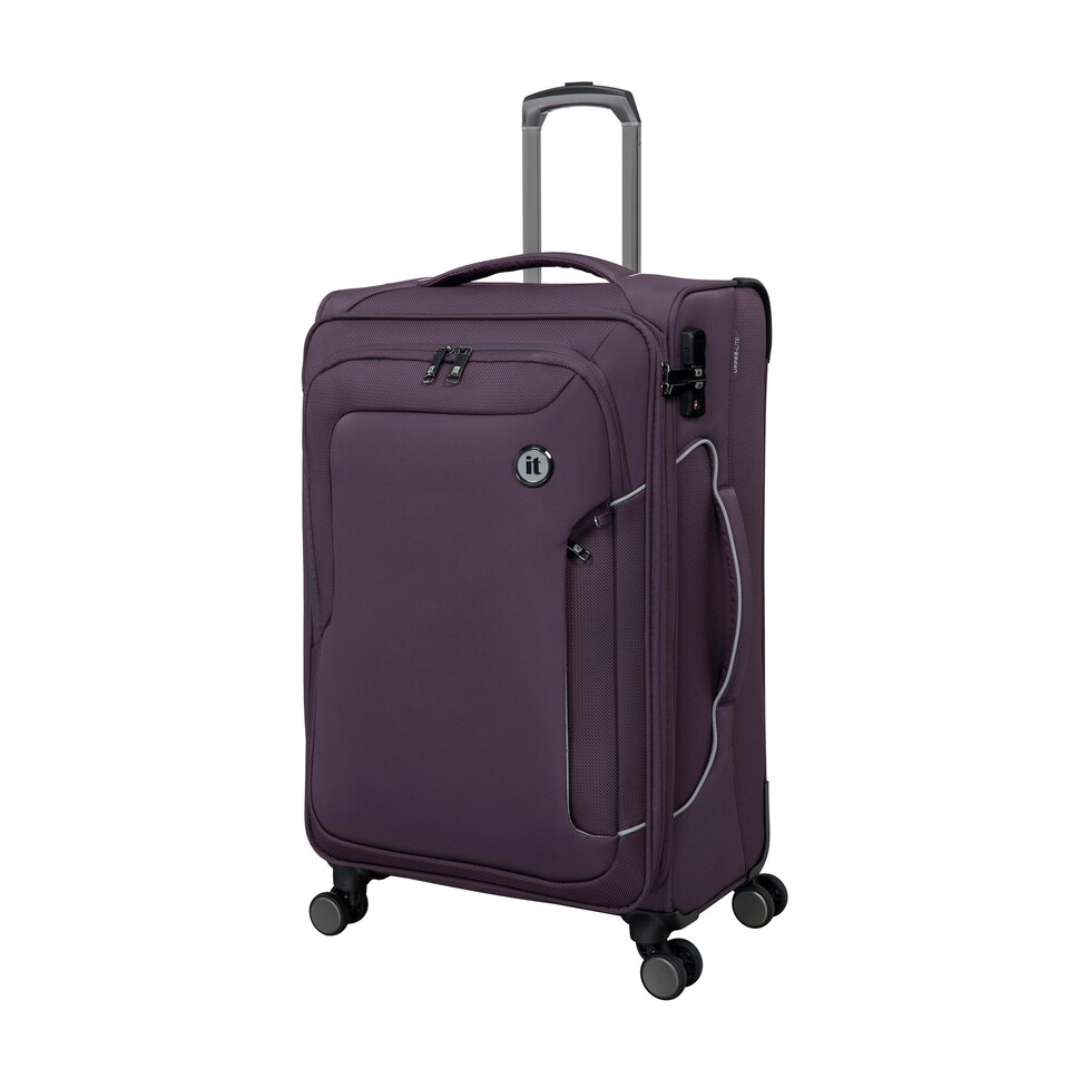 image 1 of IT Luggage Teleported Plum Perfect Expandable Medium Suitcase with TSA Lock Purple | Medium