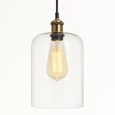 CGC Lighting Marinda Clear Glass Cylinder Lampshade