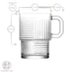 image 3 of LAV Helen Stacking Glass Coffee Cups - 270ml - Pack of 12