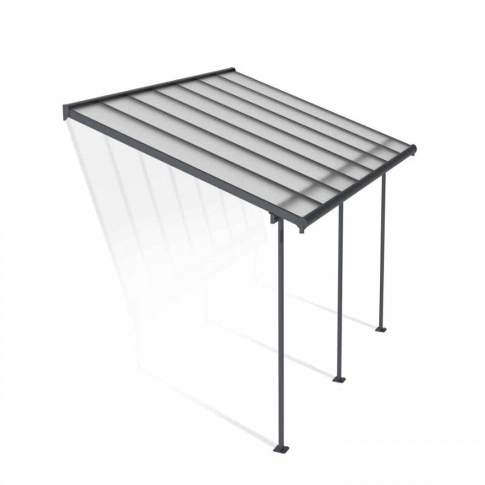 image 1 of Patio Cover Sierra 3 x 4.25 Clear - Polycarbonate - L434 x W299 x H305 cm - Grey | Grey