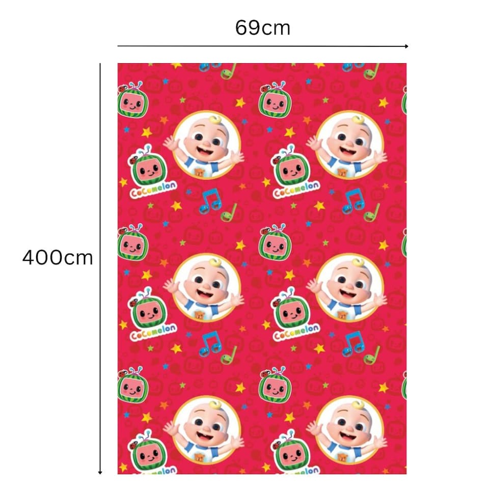 image 1 of CoComelon 4m Roll Wrapping Paper