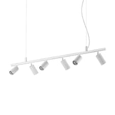 Dynamite Indoor Spotlight Ceiling Pendant Lamp 6 Lights White, GU10
