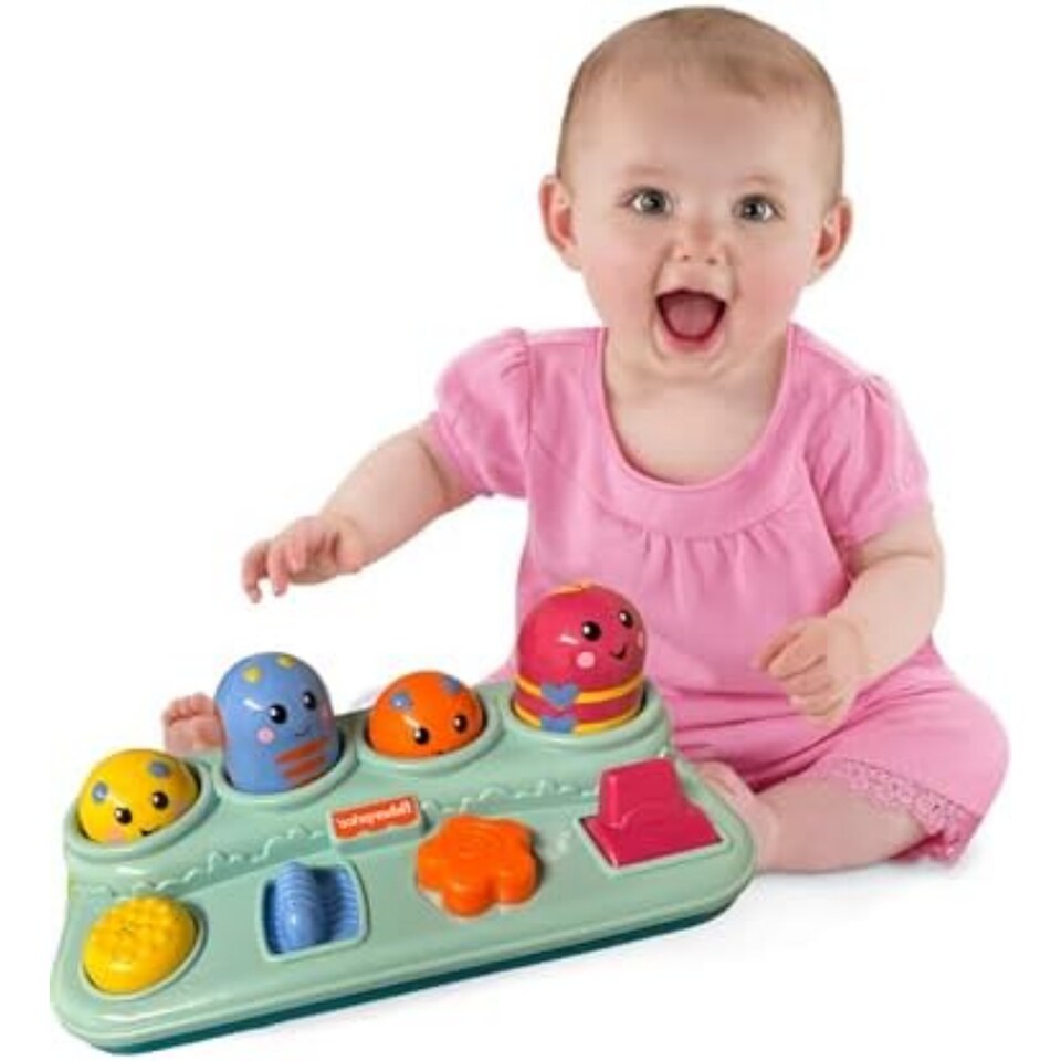 image 1 of Fisher Price Brilliant Basics Boppin Activity Bugs Toy