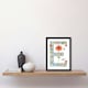 image 2 of Letter E Poppies Floral Birthday Gift Mum Black Framed Wall Art Print A4
