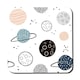 image 3 of Child hand drawn space elements (Placemat & Coaster Set)