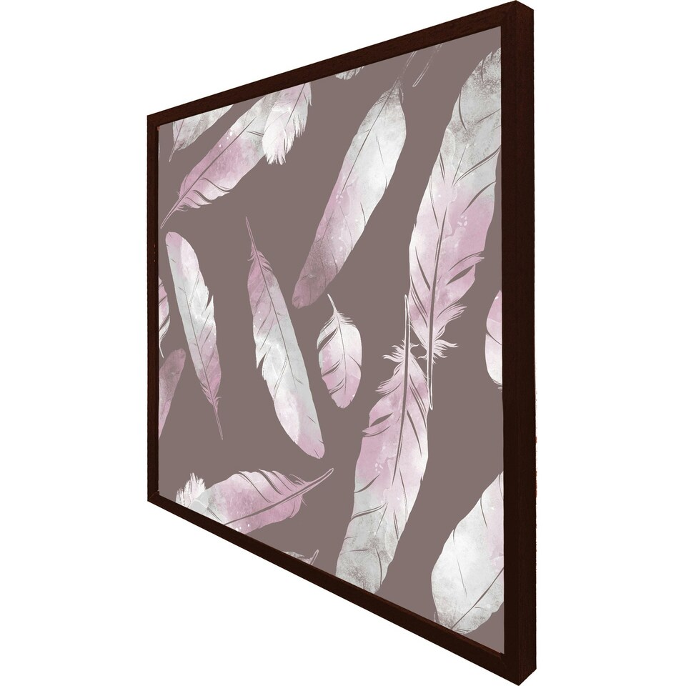 image 1 of Imprints bird feathers (Picutre Frame) Grey | XL