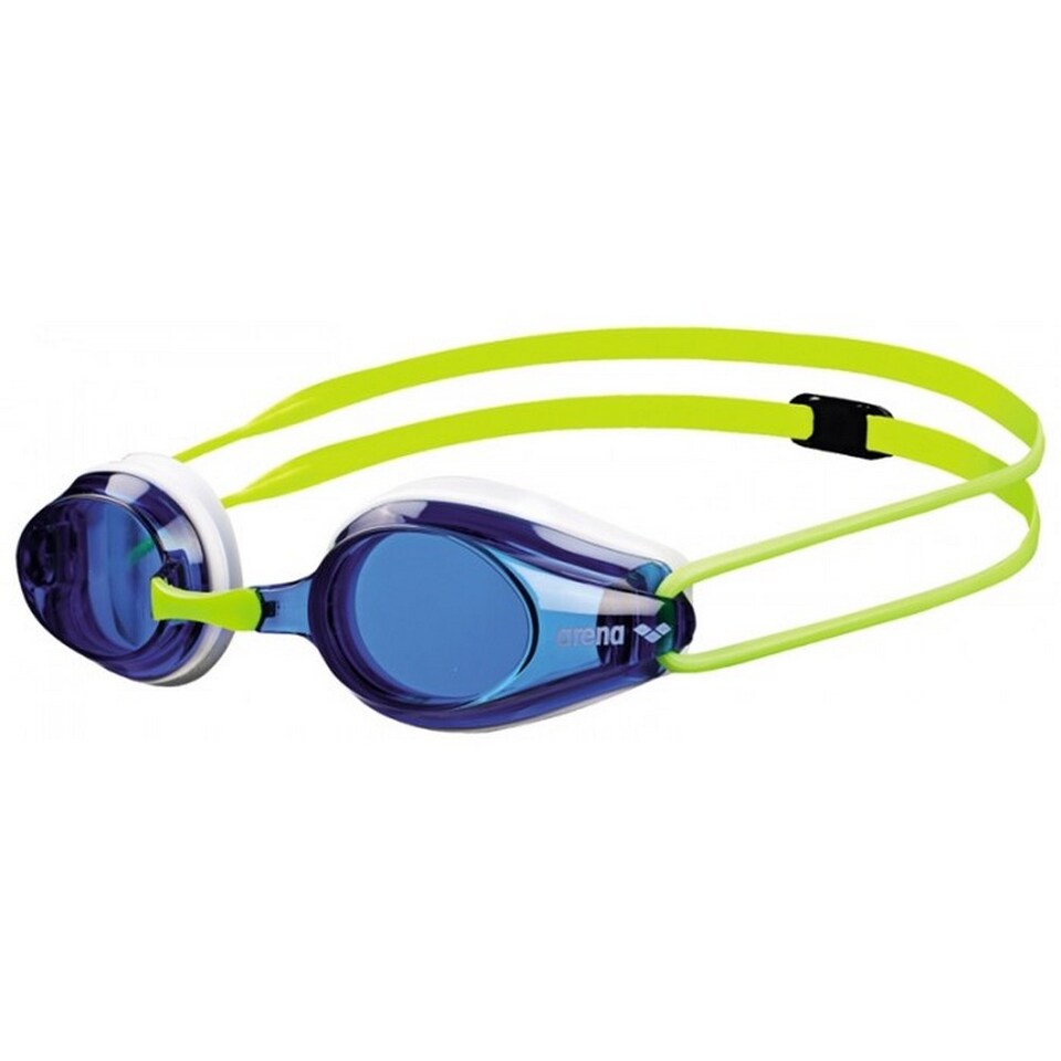 image 1 of Arena Childrens/Kids Tracks Swimming Goggles | Blue | Blue/White/Yellow | One Size | 1