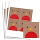 image 1 of Christmas Robin Square Stickers 95mm - Sheet of 4