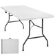 image 1 of Camping Table - foldable with carry handle White