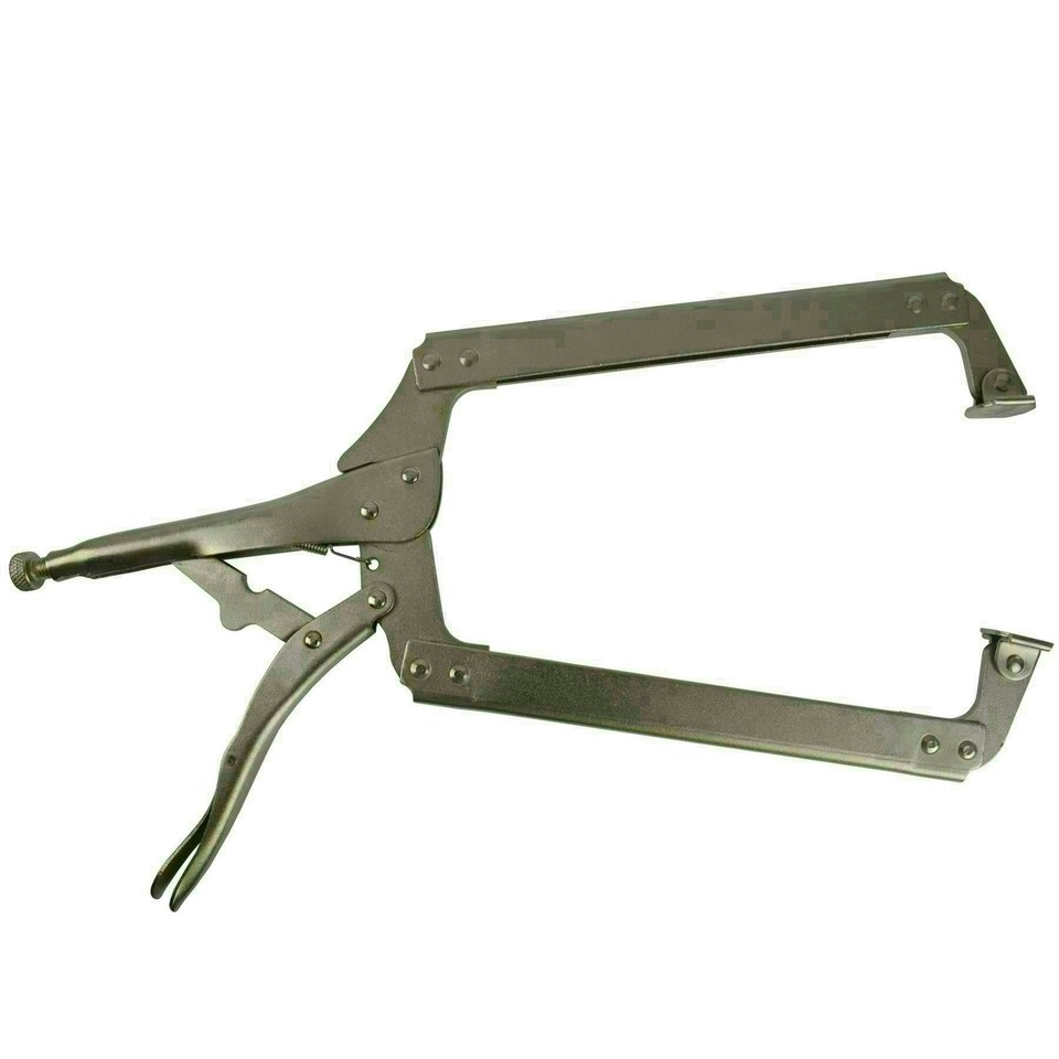 image 1 of Welding Clamps Fast Quick Release Vise Grips C Clamp Mole Grips 450mm SIL292