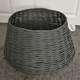 image 5 of Samuel Alexander 58cm x 26cm Medium Willow Christmas Tree Skirt - Dark Grey