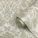 image 4 of Holden Decor Hawthorn Meadow Blown Vinyl Textured Wallpaper | Green | Sage Green | 1