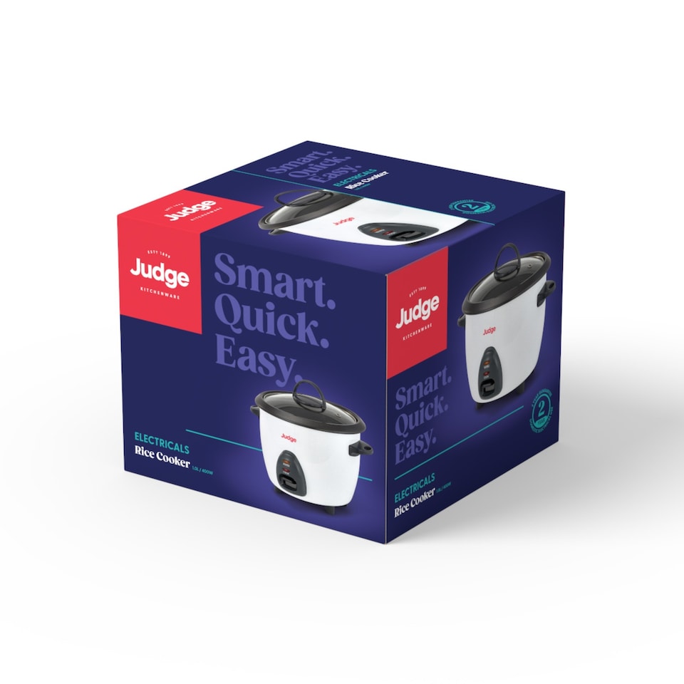 image 1 of Judge 1L Electric Rice Cooker with Steaming Basket