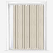 120cm Cream Dimout Vertical Blind 89mm Slats 140cm Drop | Cream | Cream