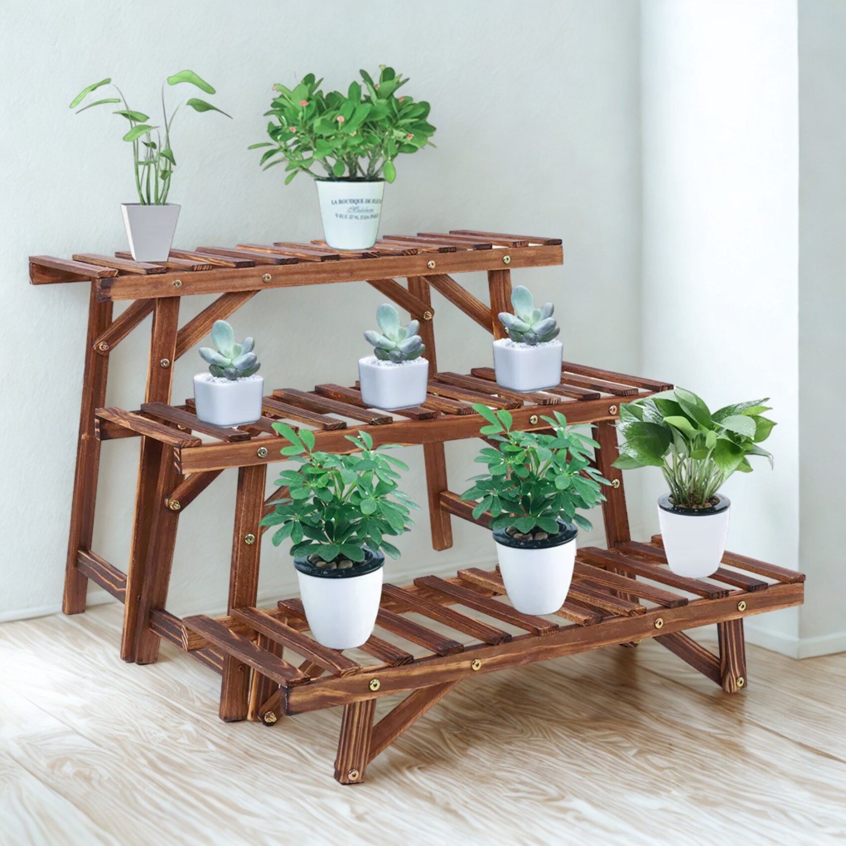Ceramic Planters With Bamboo Stands Same-Day Delivery | Costco