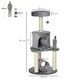 image 4 of PawHut Cat Tree Tower Activity Centre w/ Jute Post Bed Tunnel Perch Hanging Toy