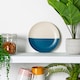 image 5 of Nicola Spring Ceramic Dipped Flecked Dinner Plates - 20.5cm - Navy - Pack of 4