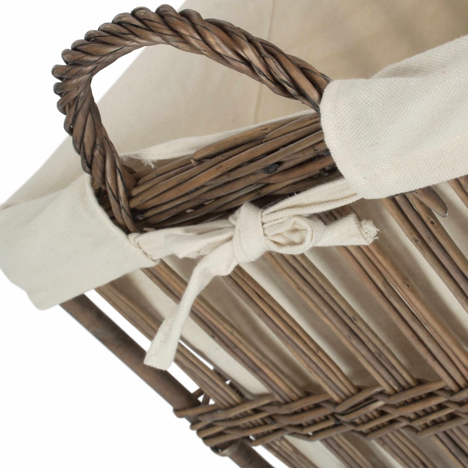 image 1 of Large Malmo Openwork Laundry Storage Basket | Brown | Brown