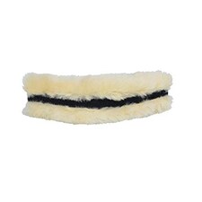 Collegiate Comfitec Bridle Replacement Sheepskin Noseband - Beige - Warmblood