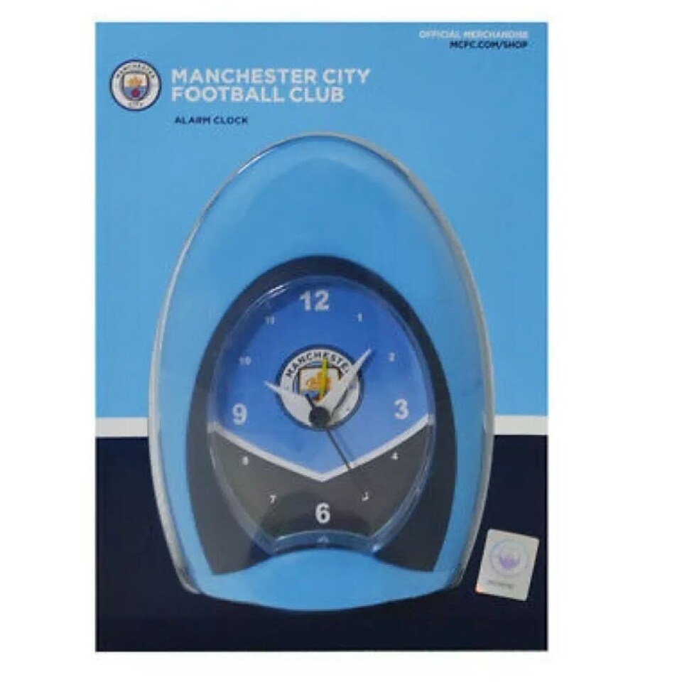 Manchester City FC Swoop Alarm Clock Blue
