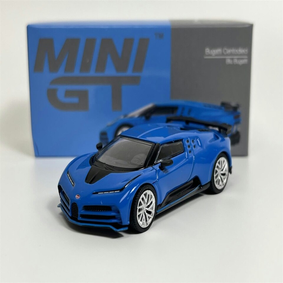 image 1 of Bugatti Centodieci Blu Bugatti LHD 1:64 Scale Mini GT MGT00586L