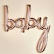 image 2 of Rose Gold 'Baby' Foil Celebration Balloon