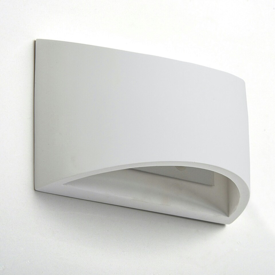 image 1 of First Choice Lighting Marmo White G9 Plaster Wall Light White